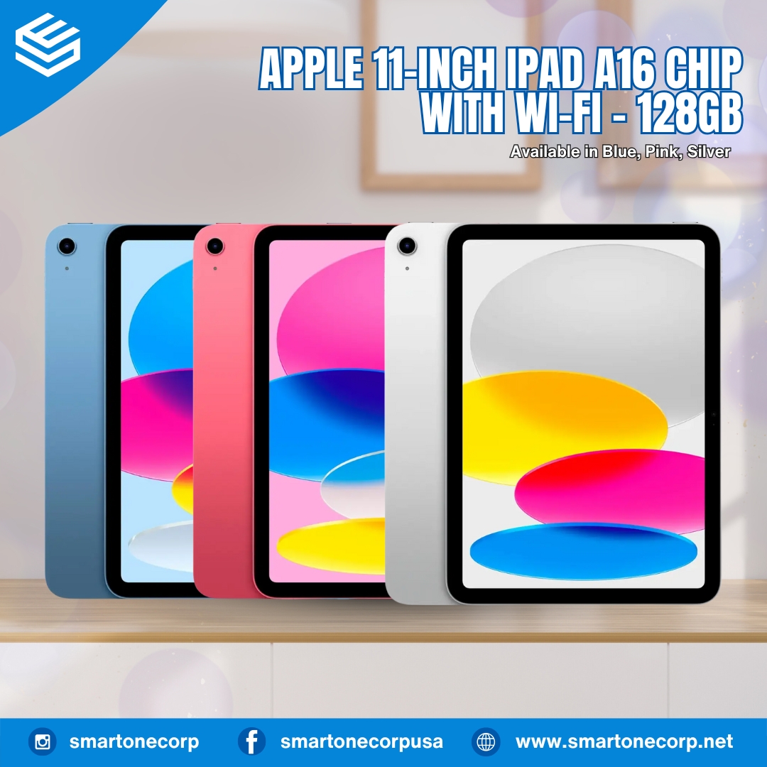 Apple - 11-inch iPad A16 chip with Wi-Fi - 128GB